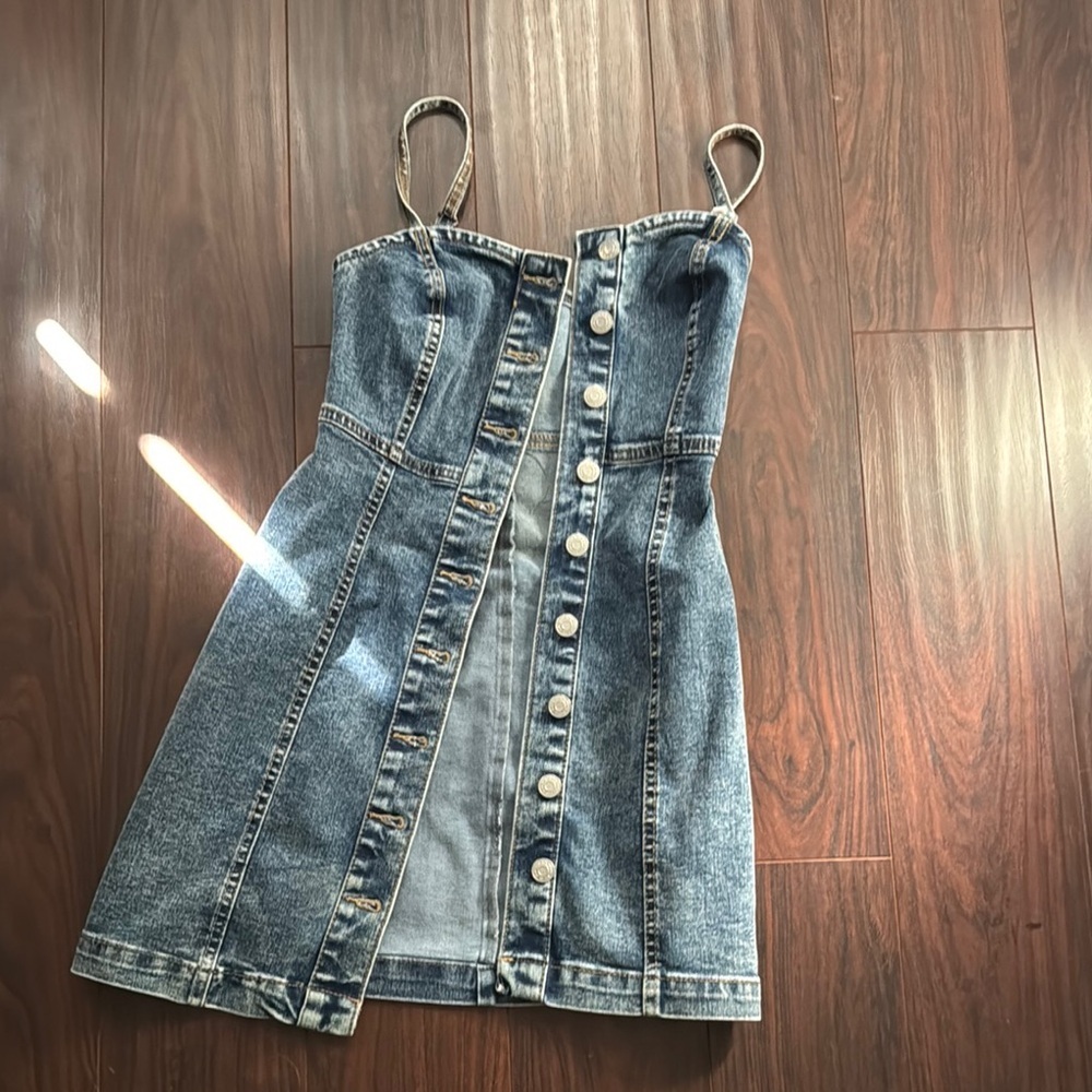 Tilly’s RSQ Blue Denim Dress with Buttons